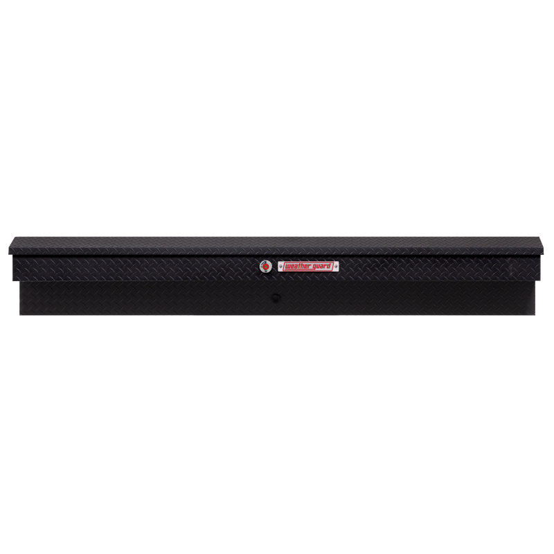Weather Guard Side Mount Tool Box Textured Matte Black Aluminum 87X17X13 Model 164-52-04
