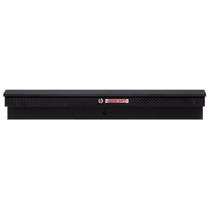 Weather Guard Side Mount Tool Box Textured Matte Black Aluminum 87X17X13 Model 164-52-04