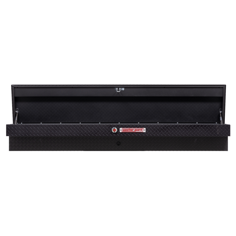 Weather Guard Side Mount Tool Box Textured Matte Black Aluminum 87X17X13 Model 164-52-04