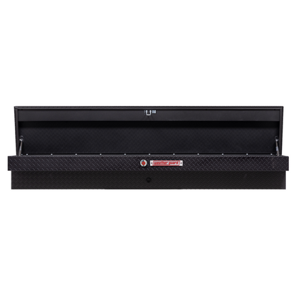 Weather Guard Side Mount Tool Box Textured Matte Black Aluminum 87X17X13 Model 164-52-04