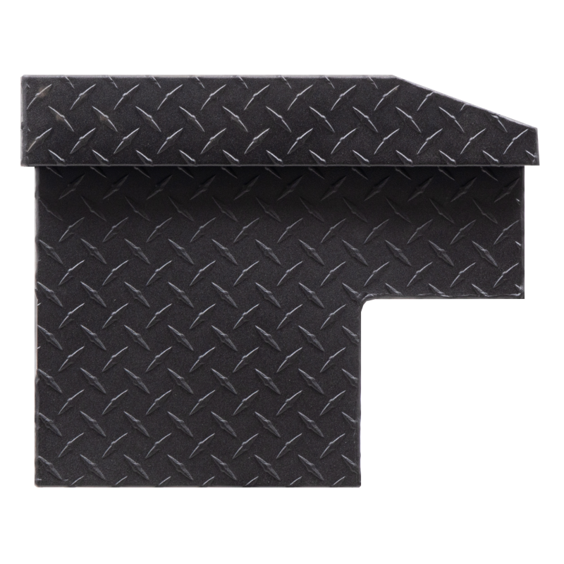 Weather Guard Side Mount Tool Box Textured Matte Black Aluminum 87X17X13 Model 164-52-04