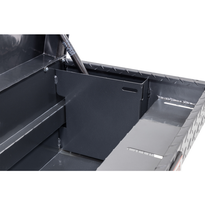 Weather Guard Side Mount Tool Box Gray Aluminum 87X17X13 Model 164-6-04