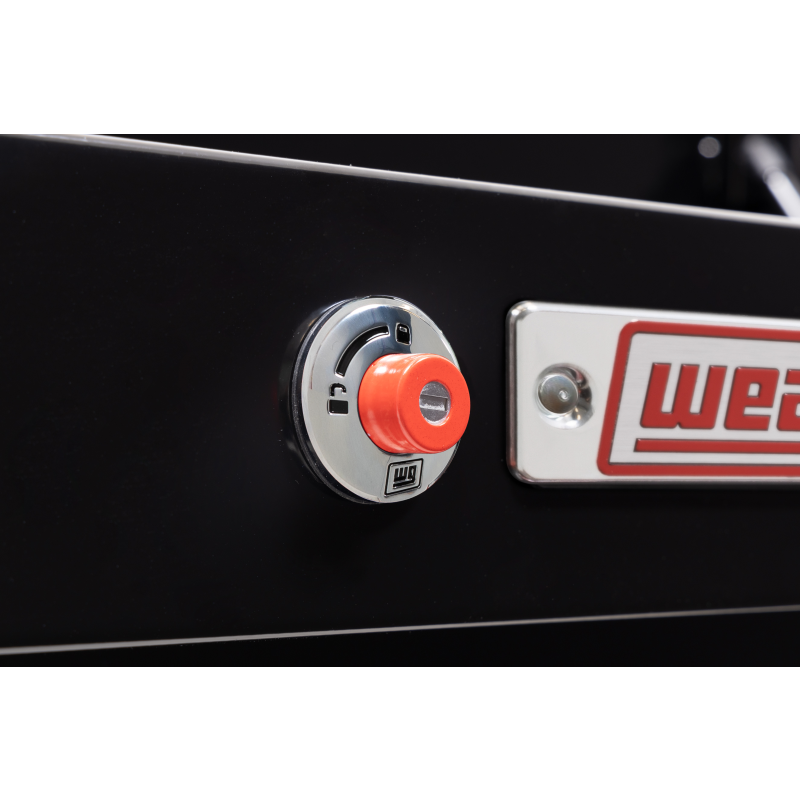 Weather Guard Side Mount Tool Box Gloss Black Steel 87X17X13 Model 165-5-04