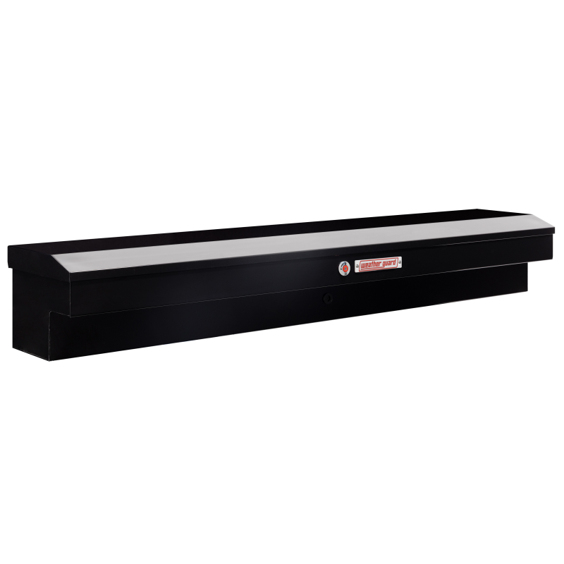 Weather Guard Side Mount Tool Box Gloss Black Steel 87X17X13 Model 165-5-04