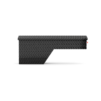 Weather Guard Wheel Well Box Passenger Side Gloss Black Aluminum 46.63X15.43X16.4 Model 173-5-04