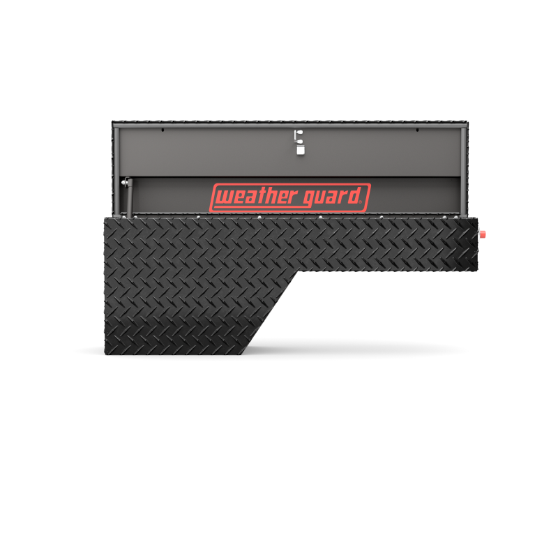 Weather Guard Wheel Well Box Passenger Side Gloss Black Aluminum 46.63X15.43X16.4 Model 173-5-04