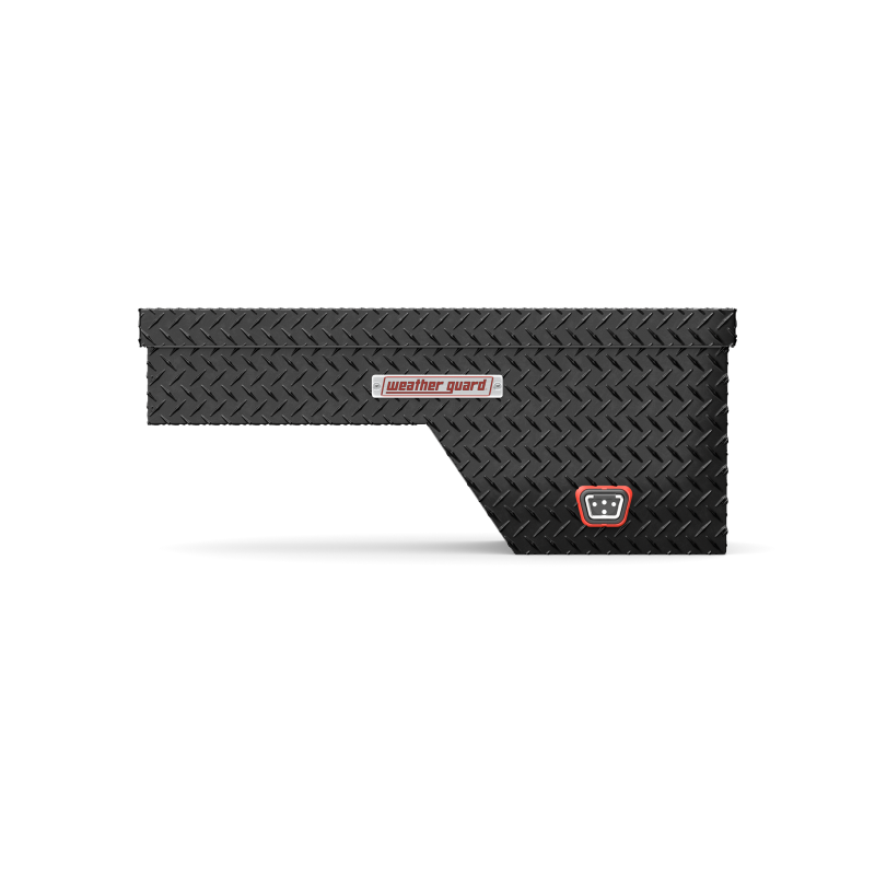 Weather Guard Wheel Well Box Passenger Side Gloss Black Aluminum 46.63X15.43X16.4 Model 173-5-04