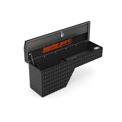 Weather Guard Wheel Well Box Passenger Side Gloss Black Aluminum 46.63X15.43X16.4 Model 173-5-04