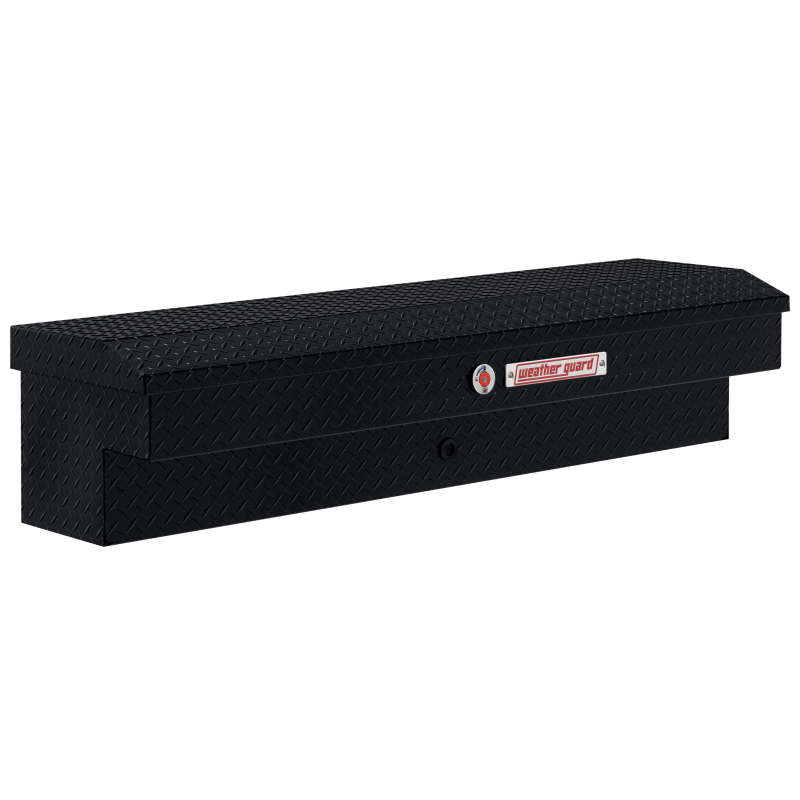 Weather Guard Side Mount Tool Box Gloss Black Aluminum 56X17X13 Model 174-5-04