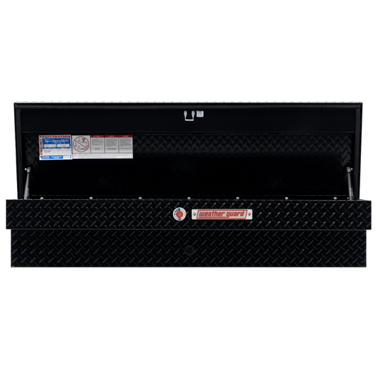 Weather Guard Side Mount Tool Box Gloss Black Aluminum 56X17X13 Model 174-5-04