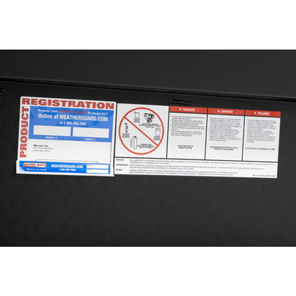 Weather Guard Side Mount Tool Box Textured Matte Black Aluminum 56X17X13 Model 174-52-04
