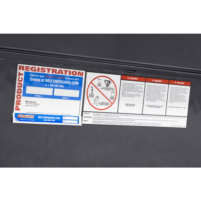 Weather Guard Side Mount Tool Box Gray Aluminum 56X17X13 Model 174-6-04