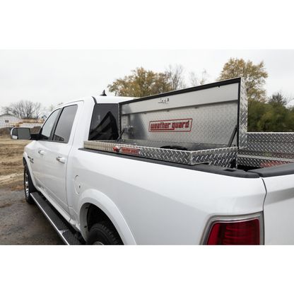 Weather Guard Side Mount Tool Box Low Profile Bright Aluminum 56X17X13 Model 178-0-04