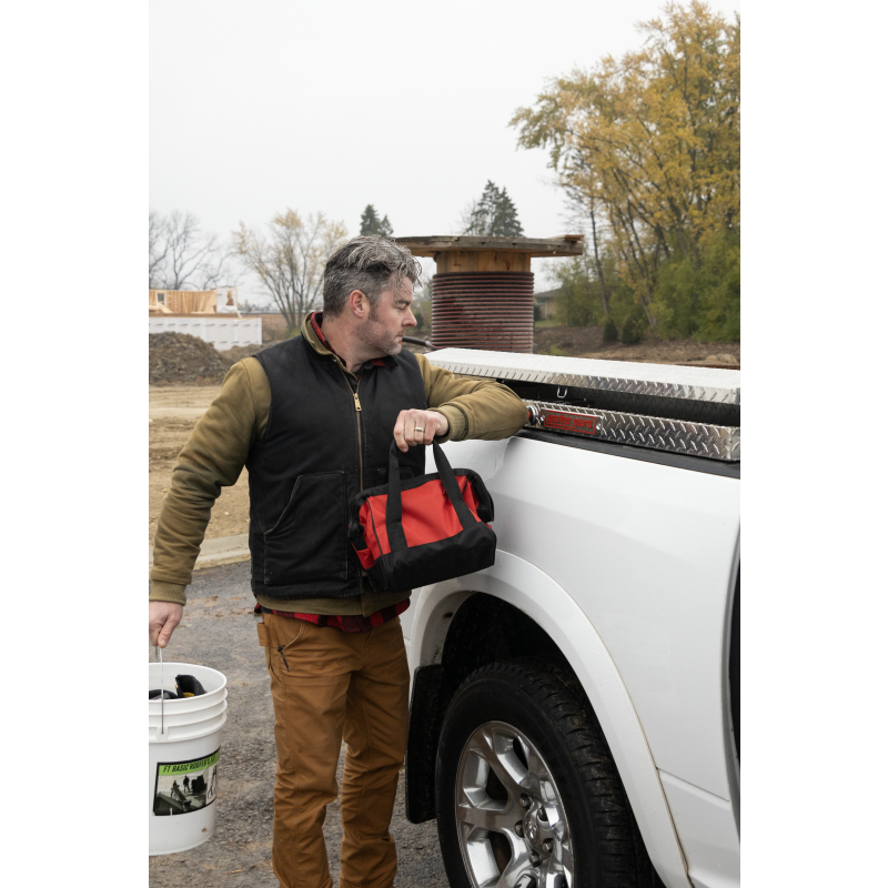 Weather Guard Side Mount Tool Box Low Profile Bright Aluminum 56X17X13 Model 178-0-04