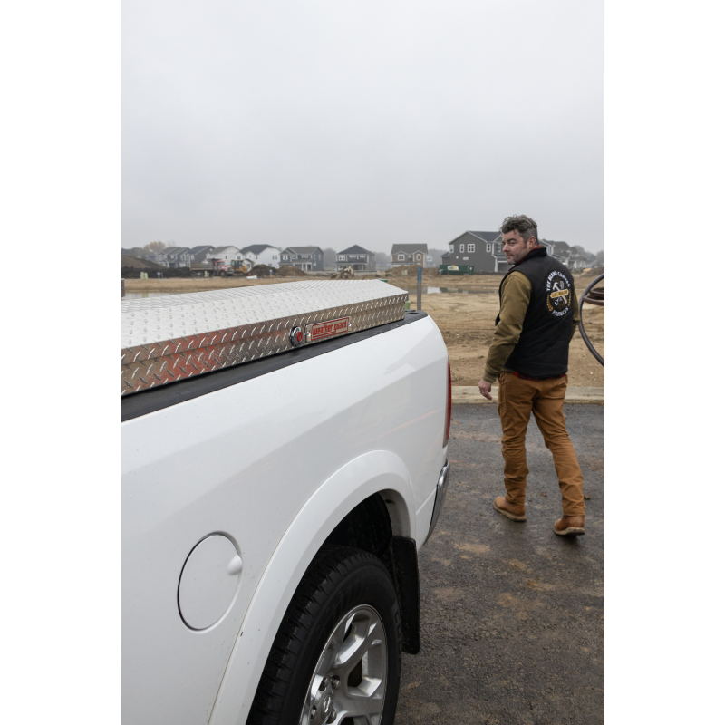 Weather Guard Side Mount Tool Box Low Profile Bright Aluminum 56X17X13 Model 178-0-04