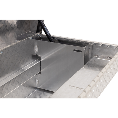 Weather Guard Side Mount Tool Box Low Profile Bright Aluminum 56X17X13 Model 178-0-04