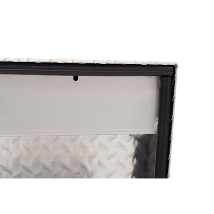 Weather Guard Side Mount Tool Box Low Profile Bright Aluminum 56X17X13 Model 178-0-04
