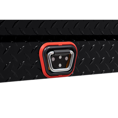 Weather Guard Side Mount Tool Box Low Profile Gloss Black Aluminum 56X17X13 Model 178-5-04
