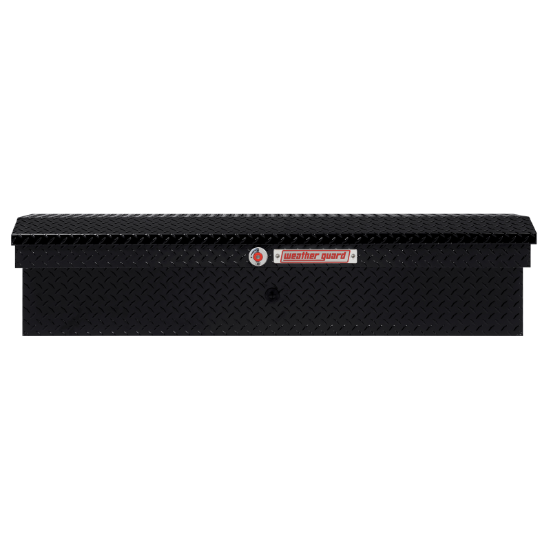 Weather Guard Side Mount Tool Box Low Profile Gloss Black Aluminum 56X17X13 Model 178-5-04