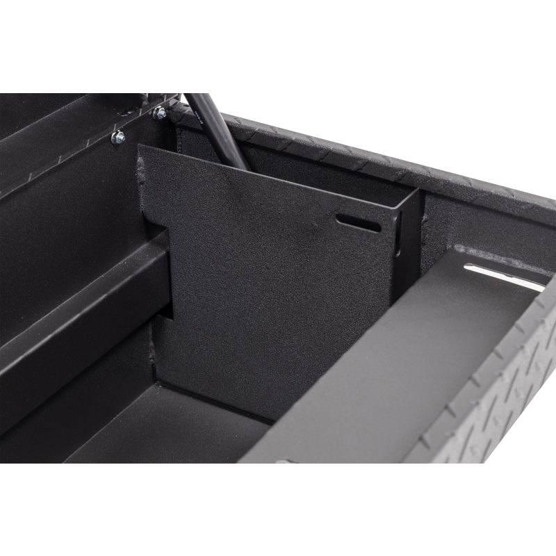 Weather Guard Side Mount Tool Box Low Profile Textured Matte Black Aluminum 56X17X13 Model 178-52-04