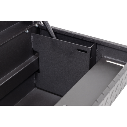 Weather Guard Side Mount Tool Box Low Profile Textured Matte Black Aluminum 56X17X13 Model 178-52-04