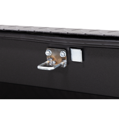 Weather Guard Side Mount Tool Box Low Profile Textured Matte Black Aluminum 56X17X13 Model 178-52-04