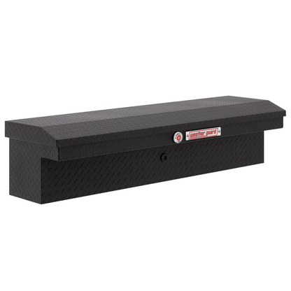 Weather Guard Side Mount Tool Box Low Profile Textured Matte Black Aluminum 56X17X13 Model 178-52-04