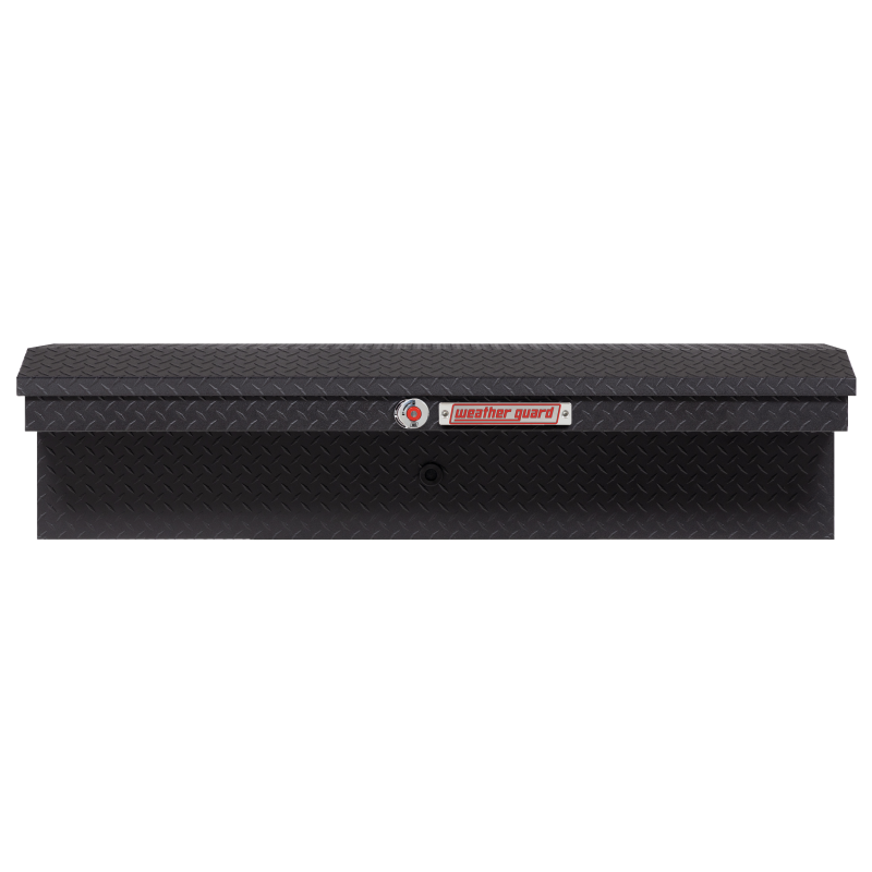 Weather Guard Side Mount Tool Box Low Profile Textured Matte Black Aluminum 56X17X13 Model 178-52-04