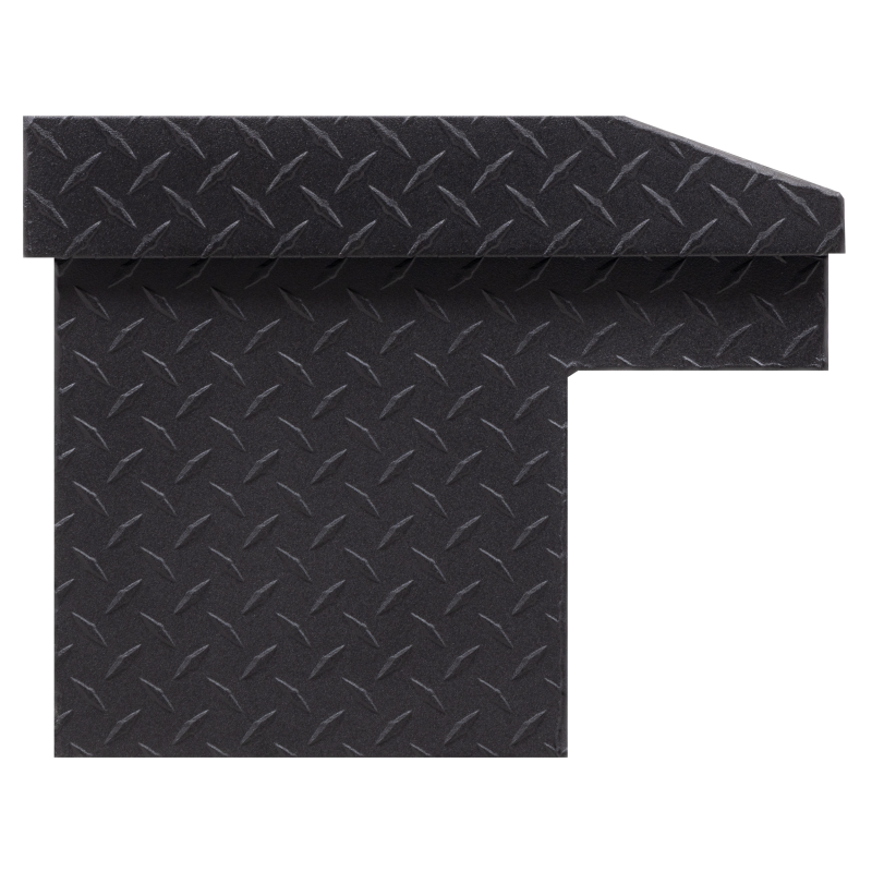 Weather Guard Side Mount Tool Box Low Profile Textured Matte Black Aluminum 56X17X13 Model 178-52-04