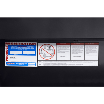 Weather Guard Side Mount Tool Box Low Profile Gray Aluminum 56X17X13 Model 178-6-04
