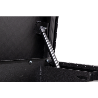 Weather Guard Side Mount Tool Box Low Profile Textured Matte Black Aluminum 41X17X13 Model 180-52-04
