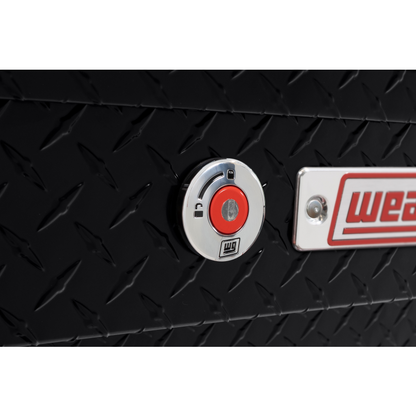 Weather Guard Side Mount Tool Box Gloss Black Aluminum 41X17X13 Model 184-5-04