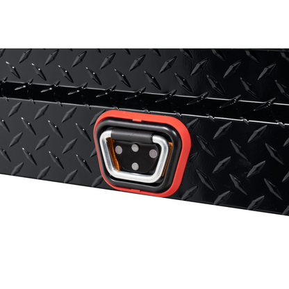 Weather Guard Side Mount Tool Box Gloss Black Aluminum 41X17X13 Model 184-5-04
