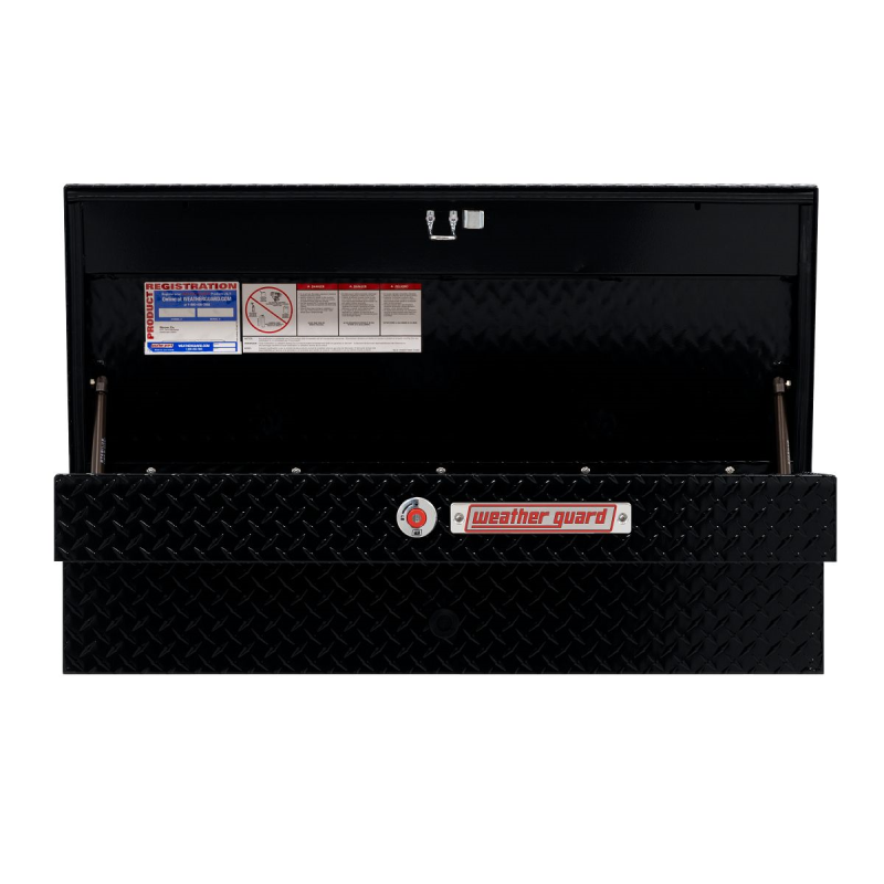 Weather Guard Side Mount Tool Box Gloss Black Aluminum 41X17X13 Model 184-5-04