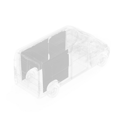 LEGEND DuraTherm Wall Liner RAM ProMaster 159" EXT Cargo Van HR - Textured Grey - Single Side Door, Model 654-114-2613