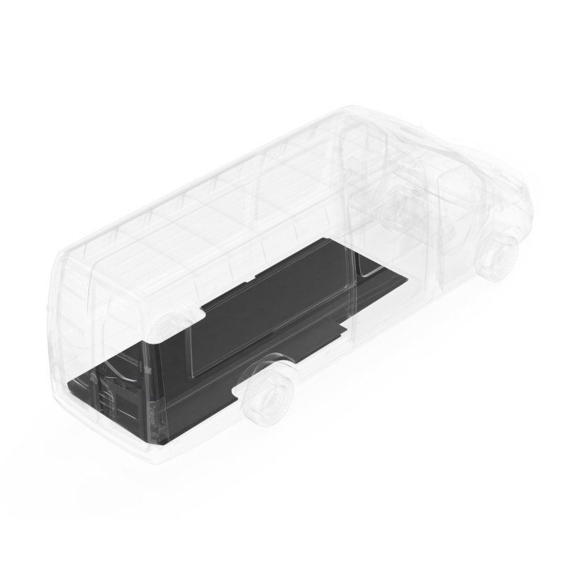 LEGEND AutoMat Bar without Sills Mercedes Sprinter 170" Extended Wheelbase Cargo Van 1 Pc - Single Side Door Model 142-043-7021