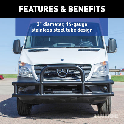 Luverne Tuff Guard Black Stainless Van Grille Guard Select Sprinter 2500 3500 Model 205530-205930