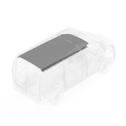 LEGEND DuraTherm Ceiling Liner Kit Mercedes Sprinter 170" Cargo Van - Textured Grey - Single Side Door, Model 135-114-2613