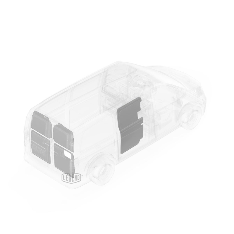 LEGEND EconoLite Door Liner ONLY - Mercedes Metris 135" Extended Wheelbase Cargo Van Low Roof - Textured Grey Model 07M05-20