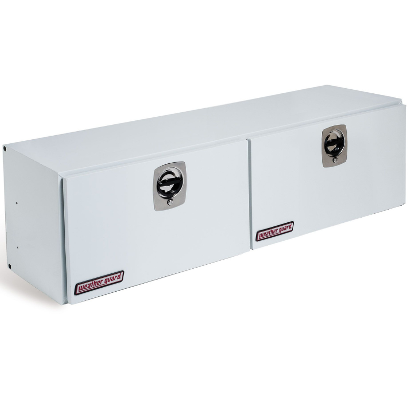 Weather Guard Top Mount Box Double Door White Steel 64.25X16.25X18 Model 265-3-02