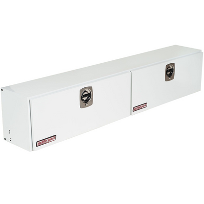 Weather Guard Top Mount Box Double Door White Steel 90.25X16.25X18 Model 291-3-02