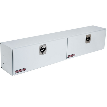 Weather Guard Top Mount Box Double Door White Steel 96.25X16.25X24 Model 297-3-02