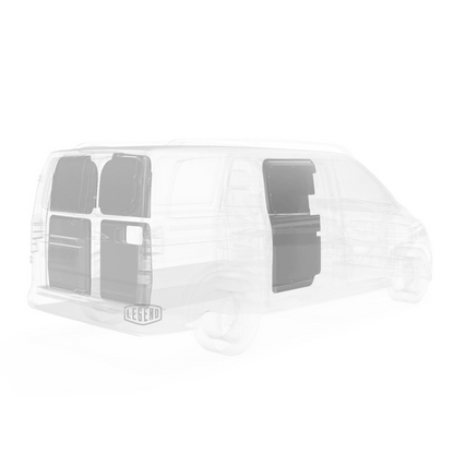 LEGEND EconoLite Door Liner ONLY - Mercedes Metris 135" Extended Wheelbase Cargo Van Low Roof - Textured Grey Model 07M05-20