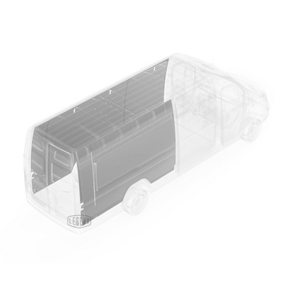 LEGEND EconoLite Wall Liner Dual Side Doors Mercedes Sprinter 170" Cargo Van - Textured Grey Model 05M03-20.2