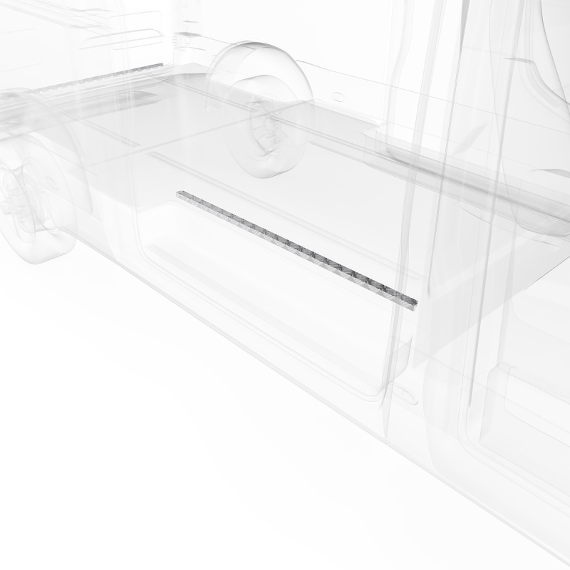 LEGEND Aluminum Floor Sill Set Dual Side Doors Mercedes Sprinter (all WB lengths) Cargo Van Model 109-151-1010.2