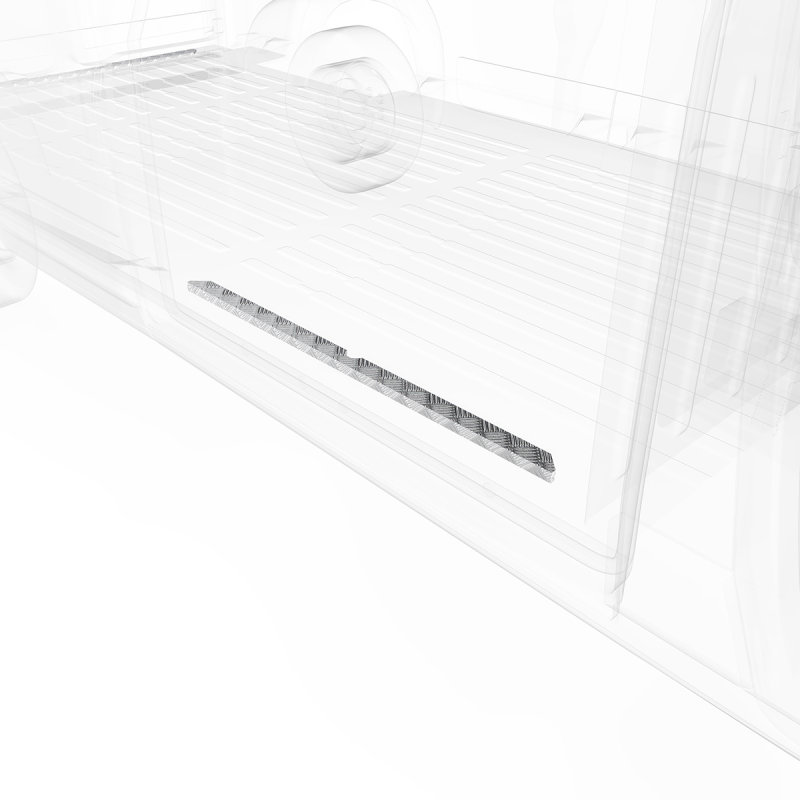 LEGEND Aluminum Floor Sill Set Dual Side Doors RAM ProMaster (all WB lengths) Cargo Van Model 609-151-1010.2