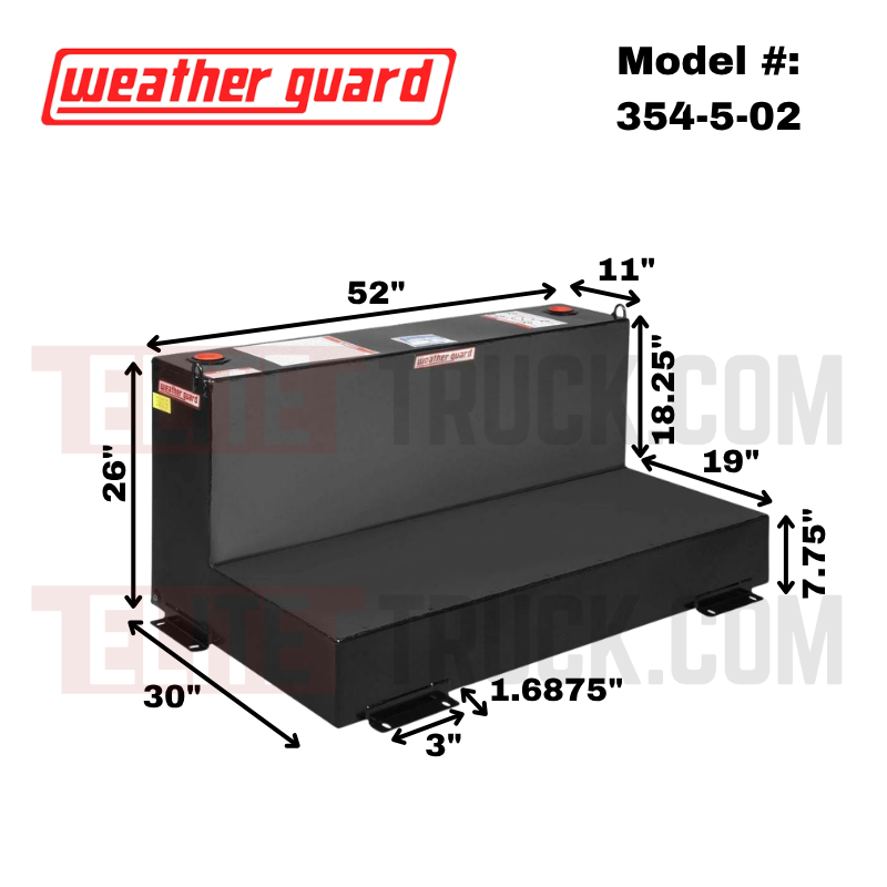 Weather Guard 90 Gallon Gloss Black Steel Transfer Tank Model 354-5-02