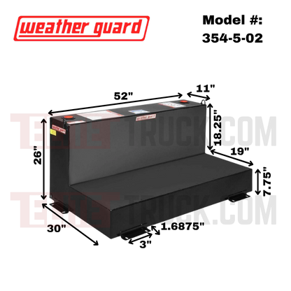 Weather Guard 90 Gallon Gloss Black Steel Transfer Tank Model 354-5-02