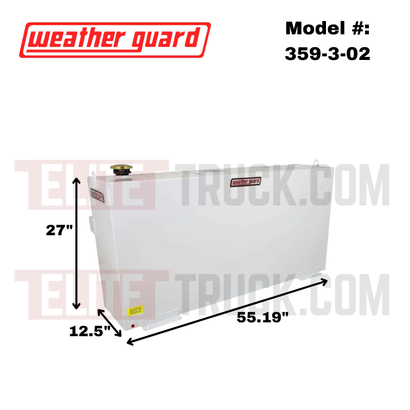 Weather Guard 75 Gallon White Steel Transfer Tank Model 359-3-02