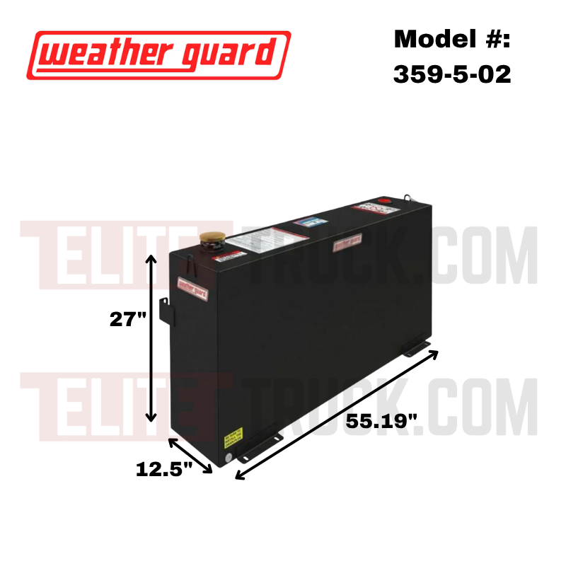 Weather Guard 75 Gallon Gloss Black Steel Transfer Tank Model 359-5-02